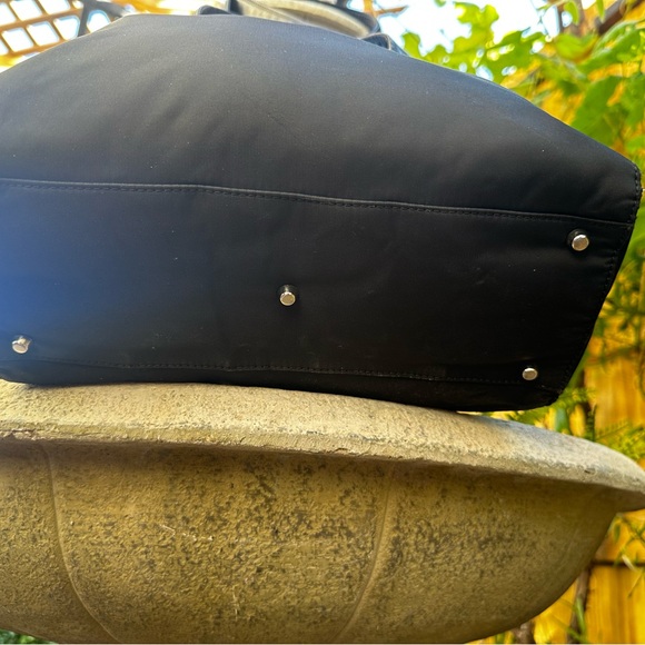 ♠️Gianni Versace Womens Black Leather♠️ Italy Inner Dividers Medium Shoulder Bag - Picture 4 of 12